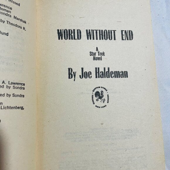 Star Trek Novel "World Without End" By Joe Haldeman - Picture 4 of 5